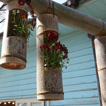 Nokonoshima Island Park: Blumen in Bambus (Foto: copyright 2016 fduprel)